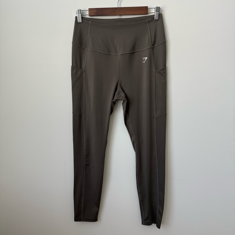 Gymshark Olive Green High-Waist Leggings